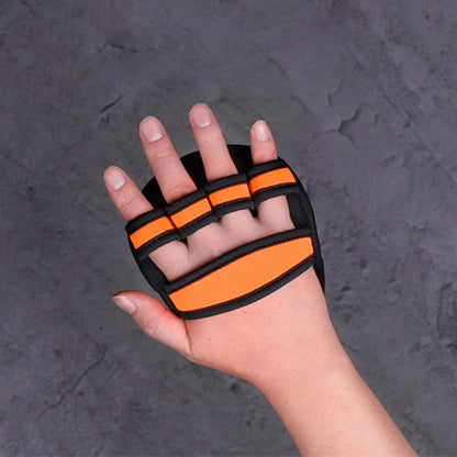 Half Finger Gym Grip Pads for Weightlifting, Outdoor Workout Hand Protectors