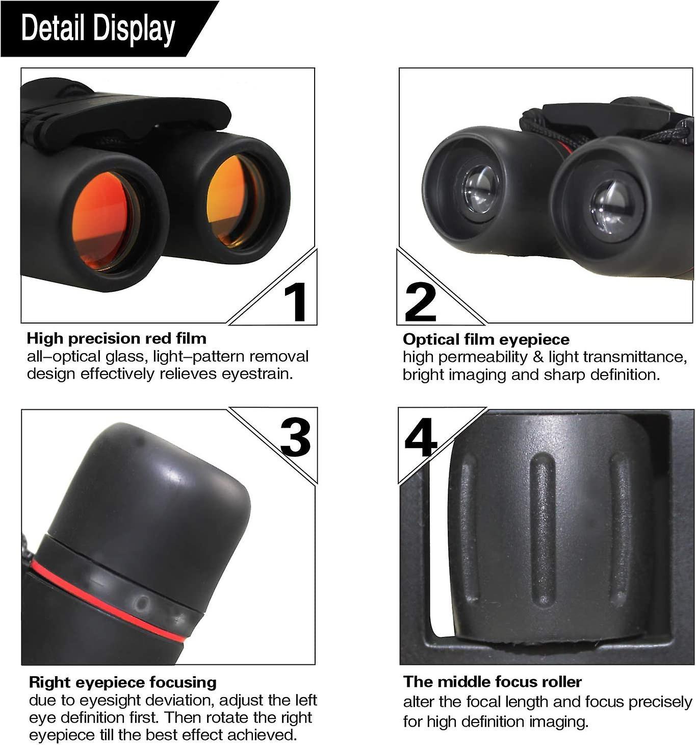 Compact Foldable Telescope for Babies Lightweight Binoculars for Travel