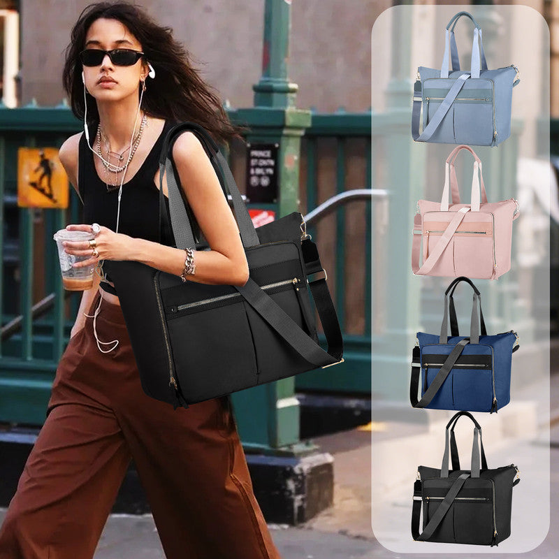 Travel Bag - Women's Travel Bag - Sports & Fitness Bag - Yoga Bag - Sports Bag - Carry-On Luggage - Waterproof & Durable - 40x21x34 cm - Dry/Wet Separation Luggage - Weekend Bag - black