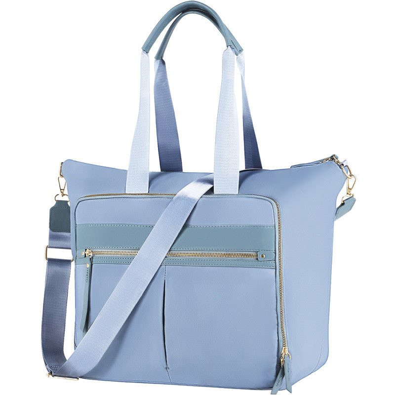 Travel Bag - Women's Travel Bag - Sports & Fitness Bag - Yoga Bag - Sports Bag - Carry-On Luggage - Waterproof & Durable - 40x21x34 cm - Dry/Wet Separation Luggage - Weekend Bag - sky blue