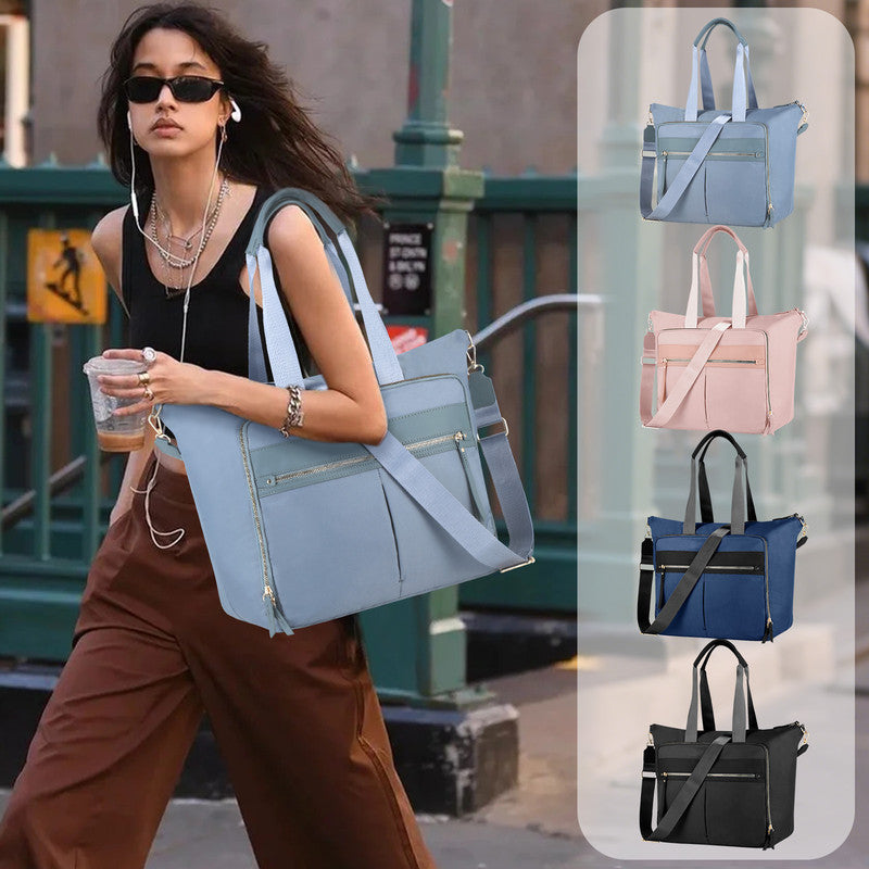 Travel Bag - Women's Travel Bag - Sports & Fitness Bag - Yoga Bag - Sports Bag - Carry-On Luggage - Waterproof & Durable - 40x21x34 cm - Dry/Wet Separation Luggage - Weekend Bag - sky blue