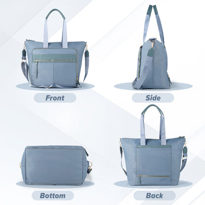 Travel Bag - Women's Travel Bag - Sports & Fitness Bag - Yoga Bag - Sports Bag - Carry-On Luggage - Waterproof & Durable - 40x21x34 cm - Dry/Wet Separation Luggage - Weekend Bag - sky blue