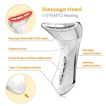 7-Color Light Constant-Temperature EMS Neck Massager