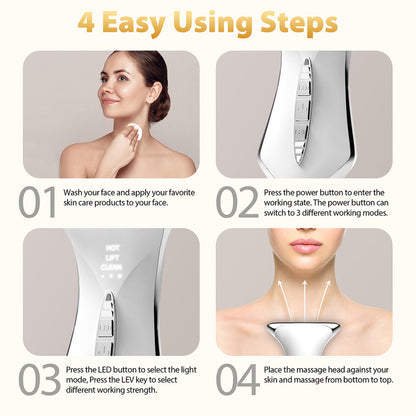 7-Color Light Constant-Temperature EMS Neck Massager