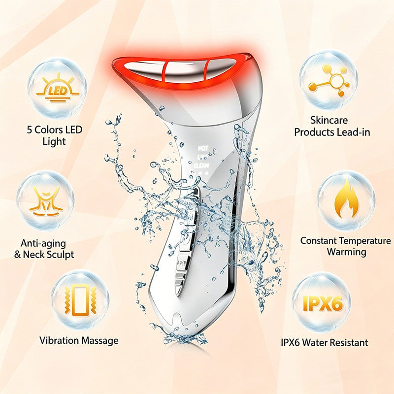 7-Color Light Constant-Temperature EMS Neck Massager