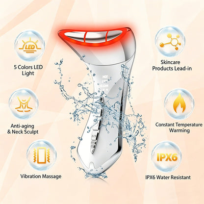 7-Color Light Constant-Temperature EMS Neck Massager