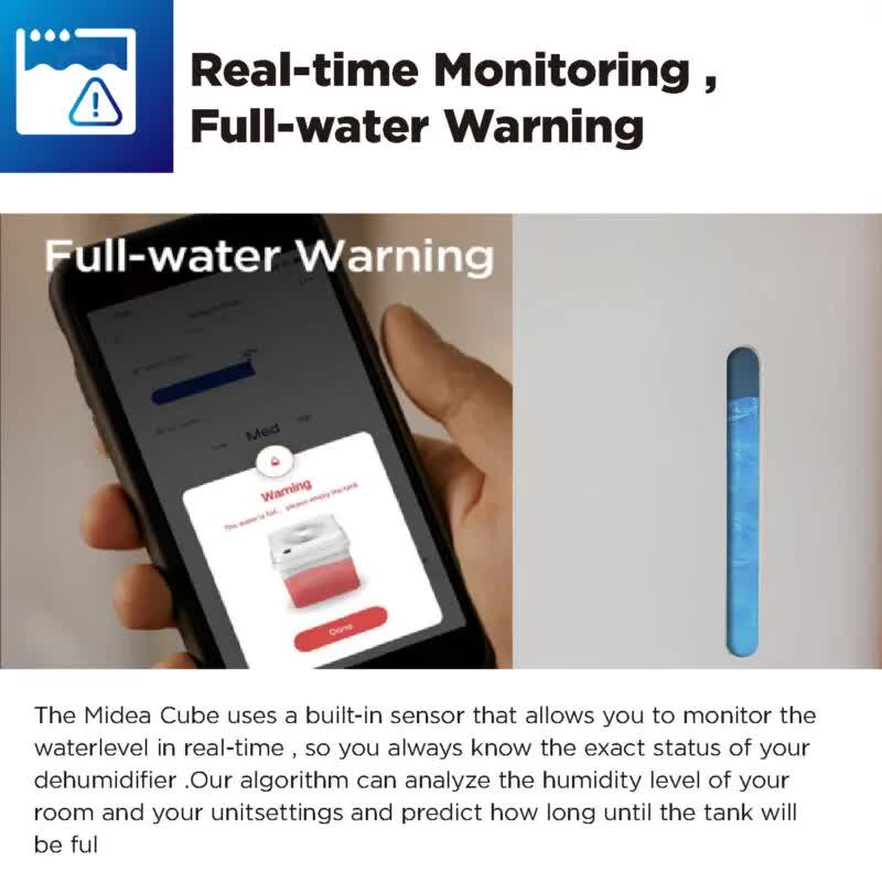 Cube Dehumidifier with smart wi-fi