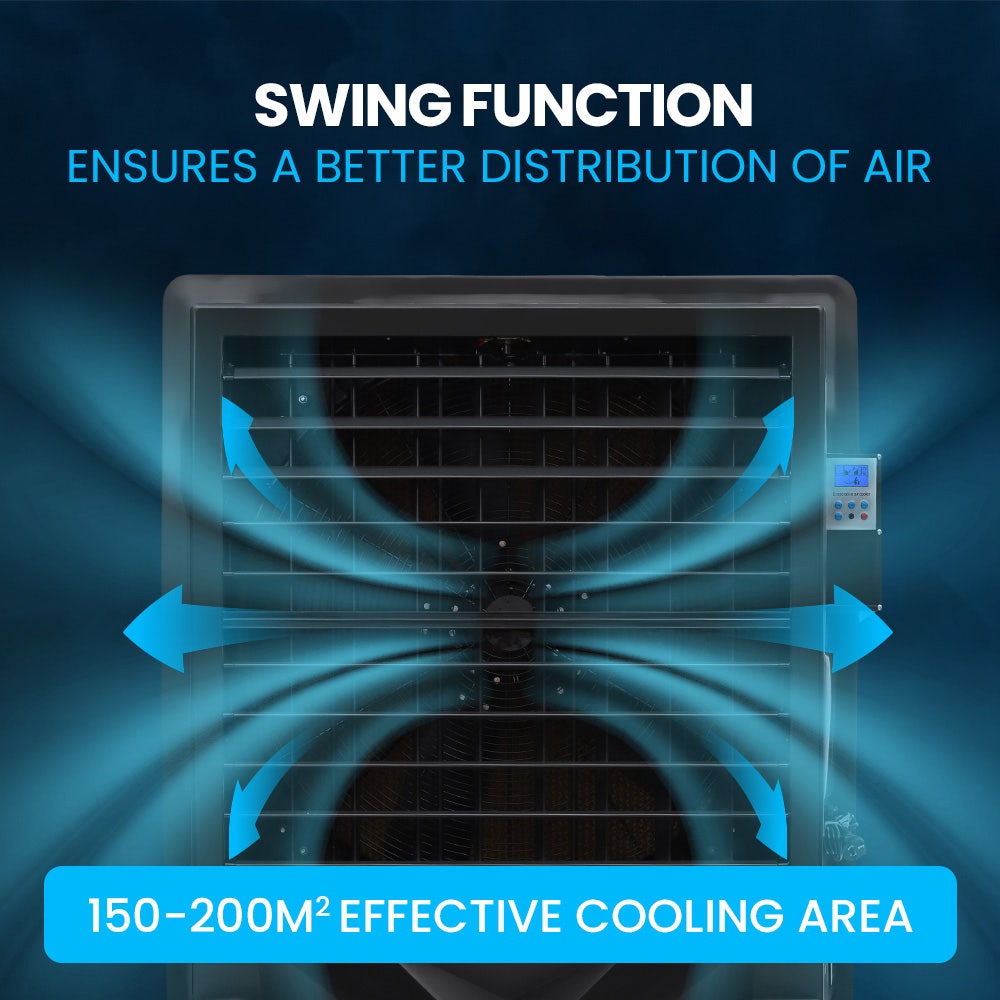 130L 750W Evaporative Air Cooler, Commercial Industrial Grade