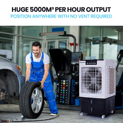 45L 125W Evaporative Air Cooler Portable Industrial Fan