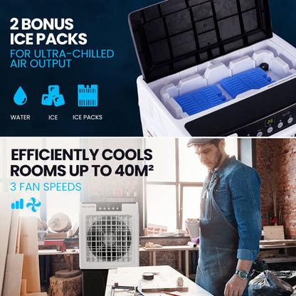 45L 125W Evaporative Air Cooler Portable Industrial Fan