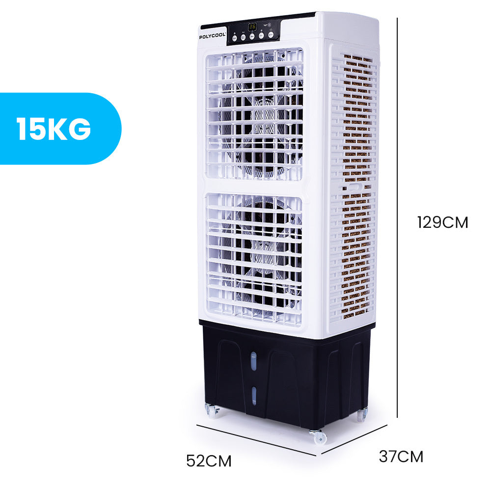 35L 220W Portable Evaporative Air Cooler w/ Remote