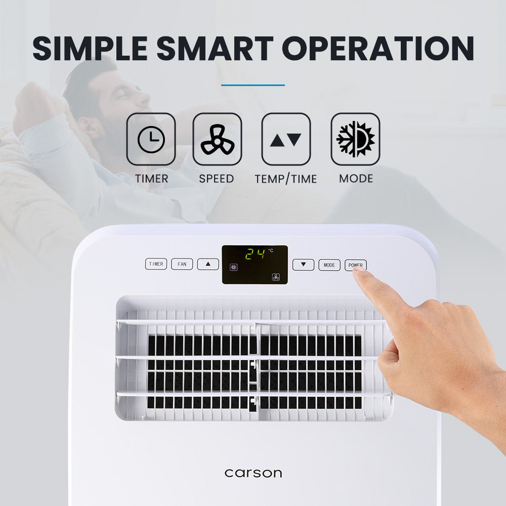2.9kW Reverse Cycle Portable Air Conditioner and Heater, with Dehumidifier, Cooling and Heating AC