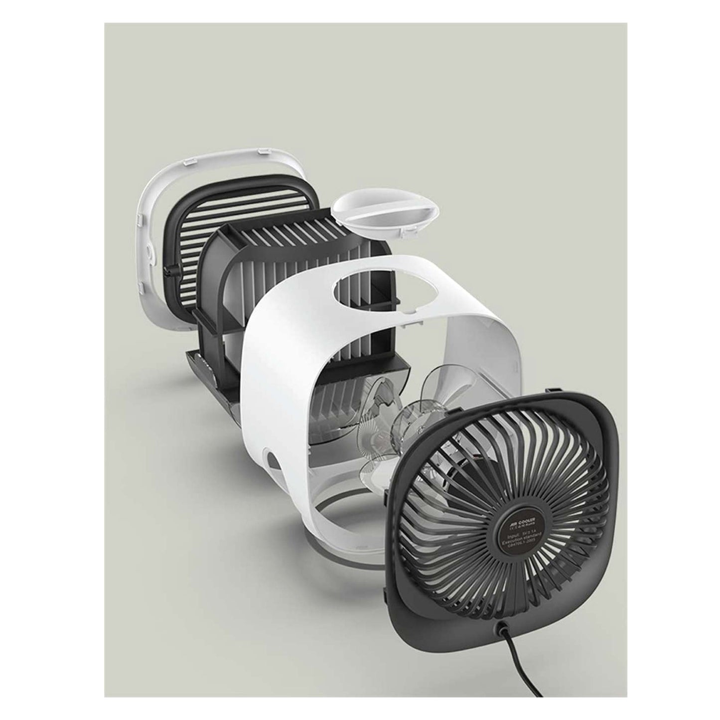 USB Mini Air Purifier - Portable Desktop Air Conditioner Cooling Fan
