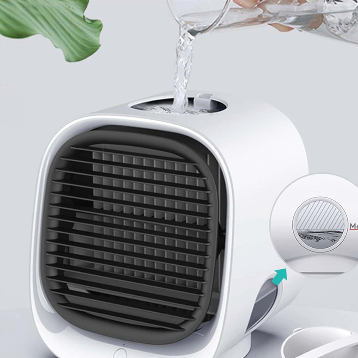USB Mini Air Purifier - Portable Desktop Air Conditioner Cooling Fan