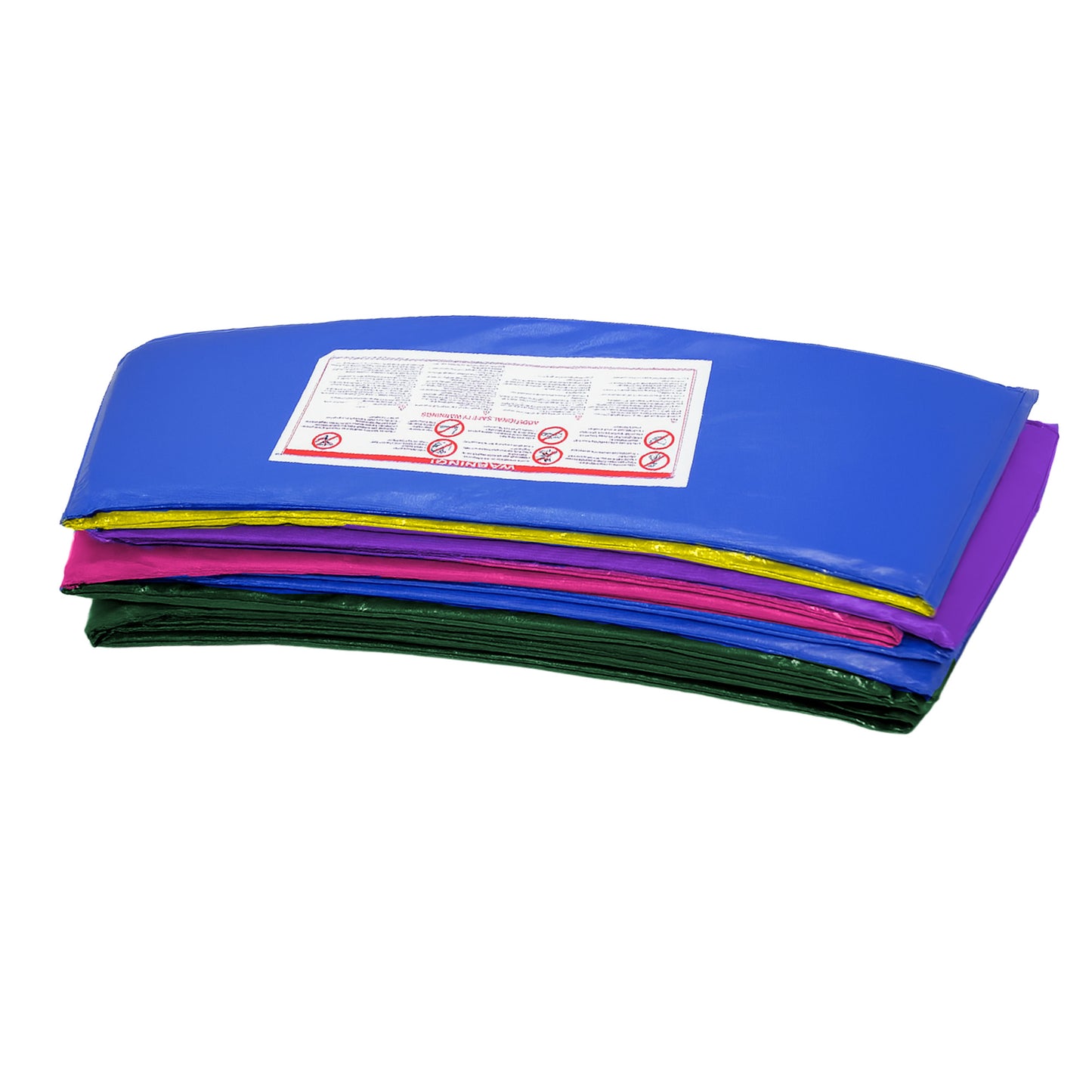 Kahuna 6ft Trampoline Replacememnt Safety Pad Cover and Spring Jumping Bounce Mat Rainbow