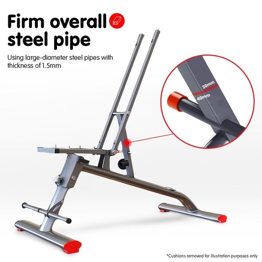 Home Gym Bench Adjustable Flat Incline Decline FID 250KG Load