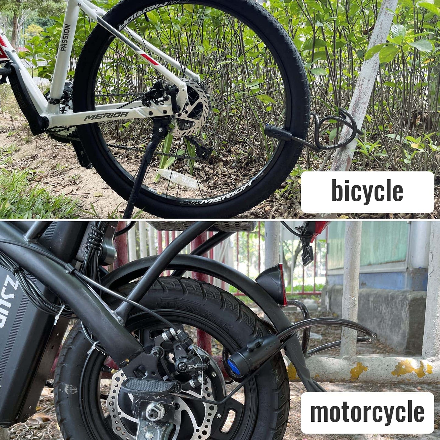 Best 12m 2 Keys Bicycle Lock Bike Cable Locks Motorcycle Lock Mounting Bracket Scooter Lock | Buy Online at Furniture T