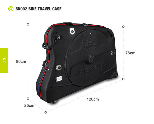 Bike Hard Shell Travel Case EVA Mountain MTB - Black