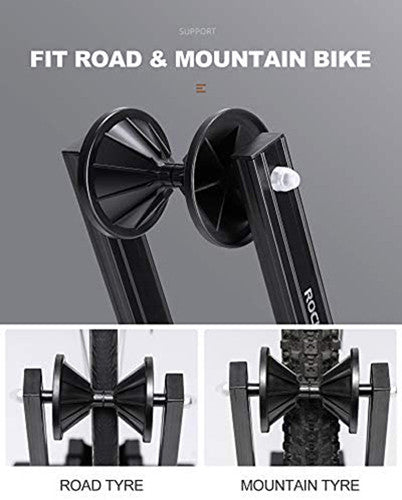 Bike Stand Foldable Portable- Rockbros Aluminum Alloy Light Weight 1.6gk