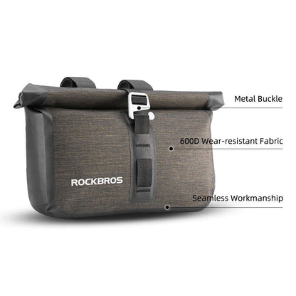 Bike Roll Bag Handlebar Panniers MTB Road Hyybrid Cruiser  Bike Scooter