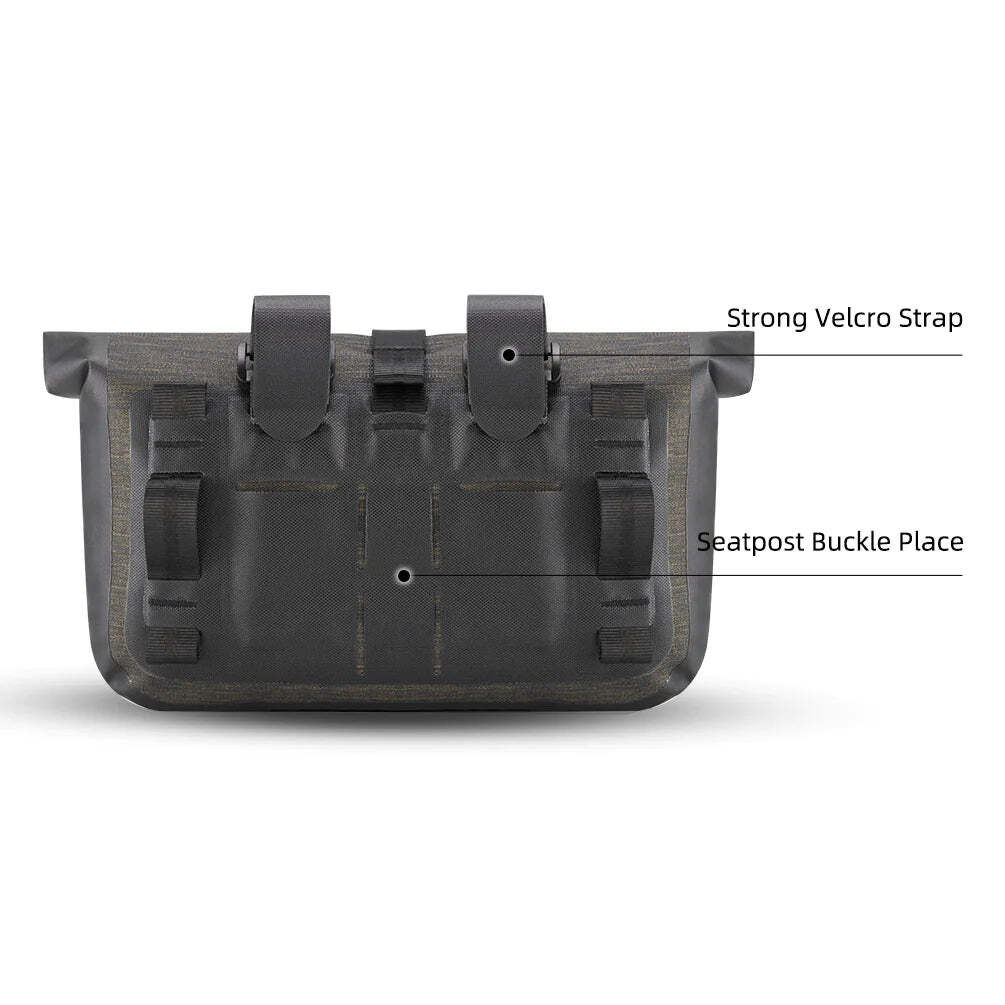 Bike Roll Bag Handlebar Panniers MTB Road Hyybrid Cruiser  Bike Scooter