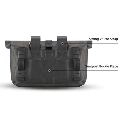 Bike Roll Bag Handlebar Panniers MTB Road Hyybrid Cruiser  Bike Scooter