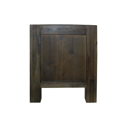 Best TV Cabinet with 3 Storage Drawers with Shelf Solid Acacia Wooden Frame Entertainment Unit in Chocolate Colour | Buy