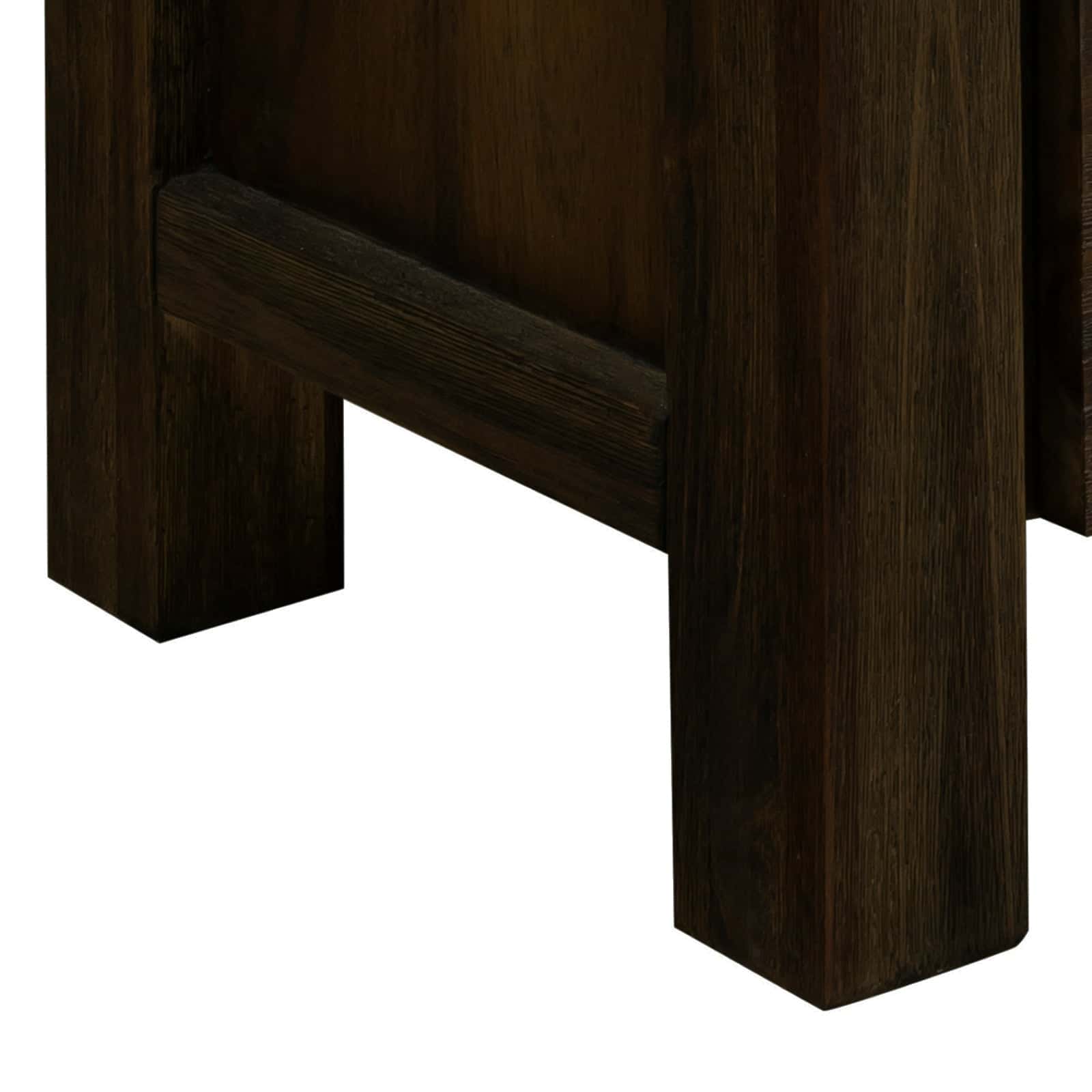 Best TV Cabinet with 3 Storage Drawers with Shelf Solid Acacia Wooden Frame Entertainment Unit in Chocolate Colour | Buy