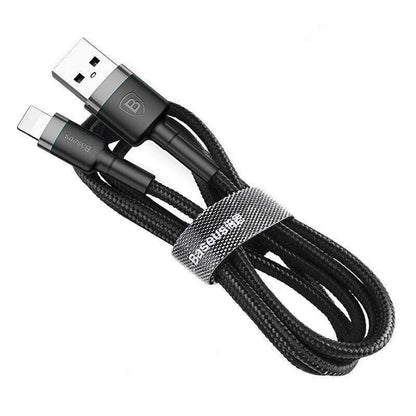 Baseus USB Charging Cable Data Charger Cord For iPhone 13 12 11 XS XR 8 7 iPad 1PC 2M - Red+ Red
