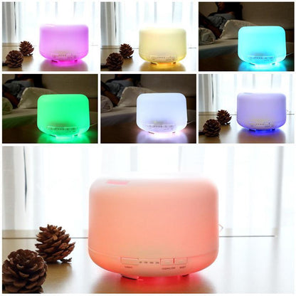 500ML Aroma Diffuser LED Oil Air Humidifier Purifier - White