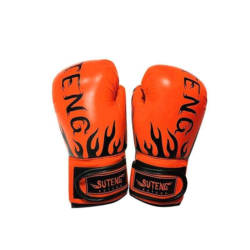 2PCS PU Boxing Training Gloves for Young Beginners - Yellow
