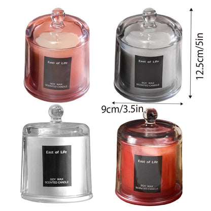 2Pcs Smokeless Glass Aromatherapy Candles Scented - Velvet Rose