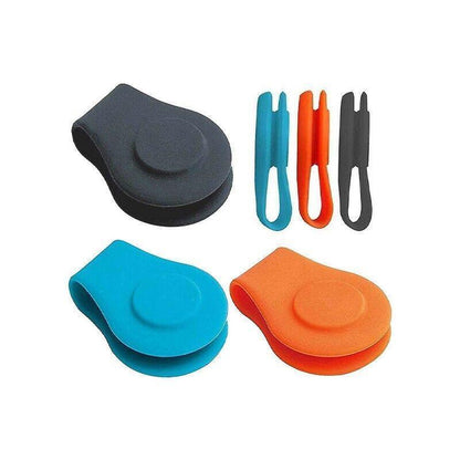 1Pc Silicone Golf Hat Clip Ball Marker Holder with Secure Attachment Design - Pink