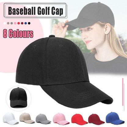 Summer Multi-colour Shade Baseball Cap Outdoor Peaked Sun Visor Hat - Grey