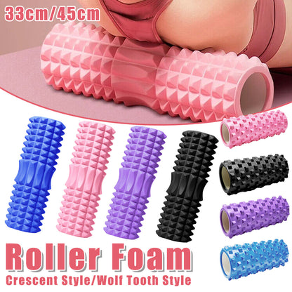 Foam Roller Yoga Massage Stick for Fitness - Pink-45cm