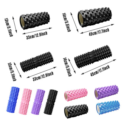 Foam Roller Yoga Massage Stick for Fitness - Purple-45cm
