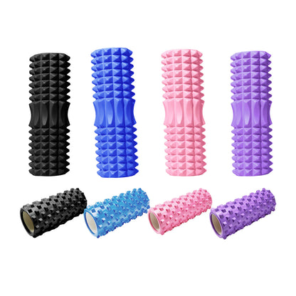 Foam Roller Yoga Massage Stick for Fitness - Purple-33cm