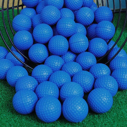 Indoor Outdoor Golf Training Foam Balls 12 Pack PU Soft Practice Accessories - Blue
