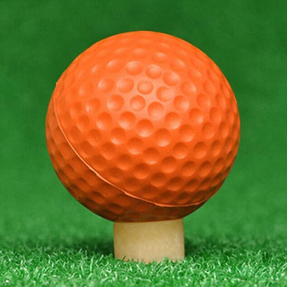 Indoor Outdoor Golf Training Foam Balls 12 Pack PU Soft Practice Accessories - Yellow
