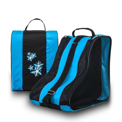 Rollerblading Ice Skate Carry Bag with Adjustable Shoulder Strap for All Ages - Pink