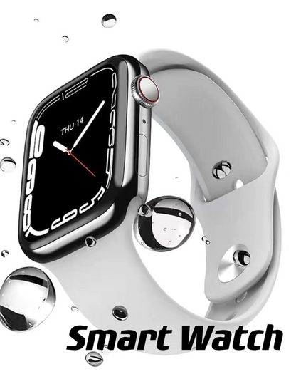 White Smart Watch  Bluetooth Screen with 2 straps