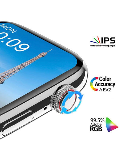White Smart Watch  Bluetooth Screen with 2 straps