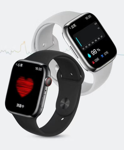 White Smart Watch  Bluetooth Screen with 2 straps
