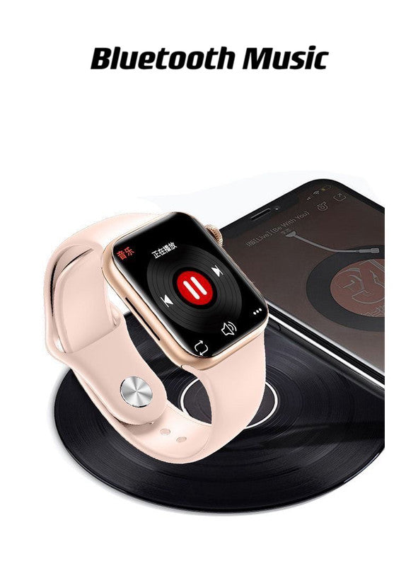 White Smart Watch  Bluetooth Screen with 2 straps