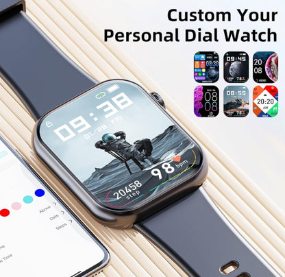 White Smart Watch  Bluetooth Screen with 2 straps