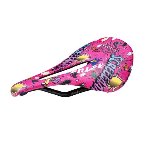 Carbon Fiber Mountain Bike Saddle Camo Style - Explosion