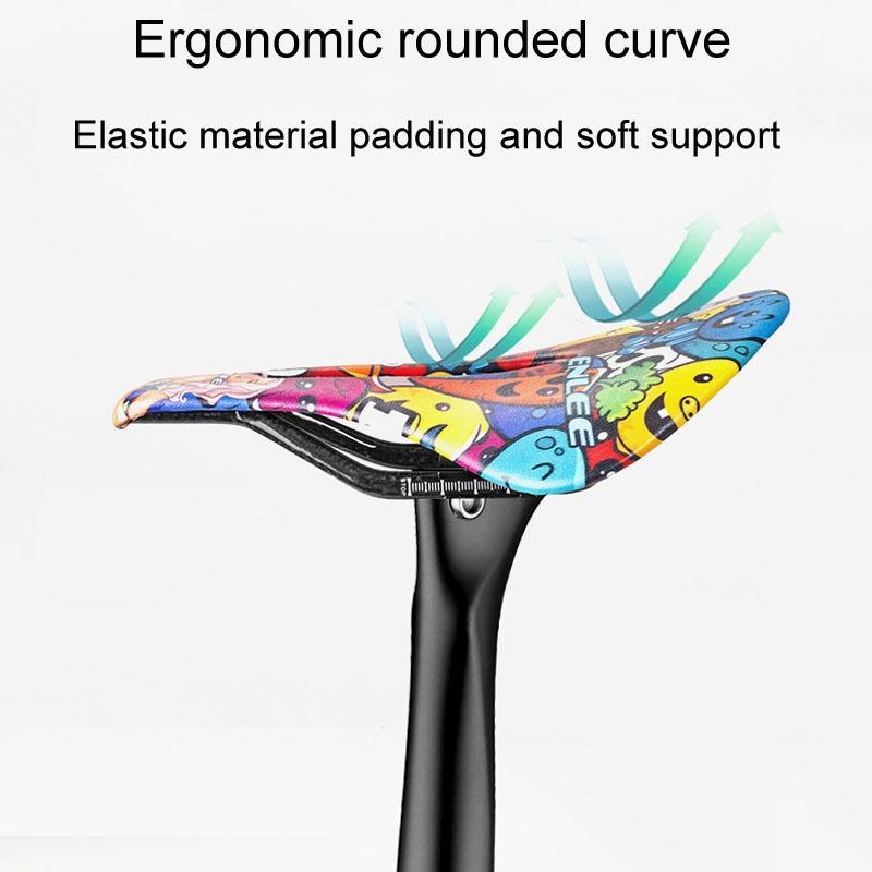 Carbon Fiber Mountain Bike Saddle Camo Style - Explosion
