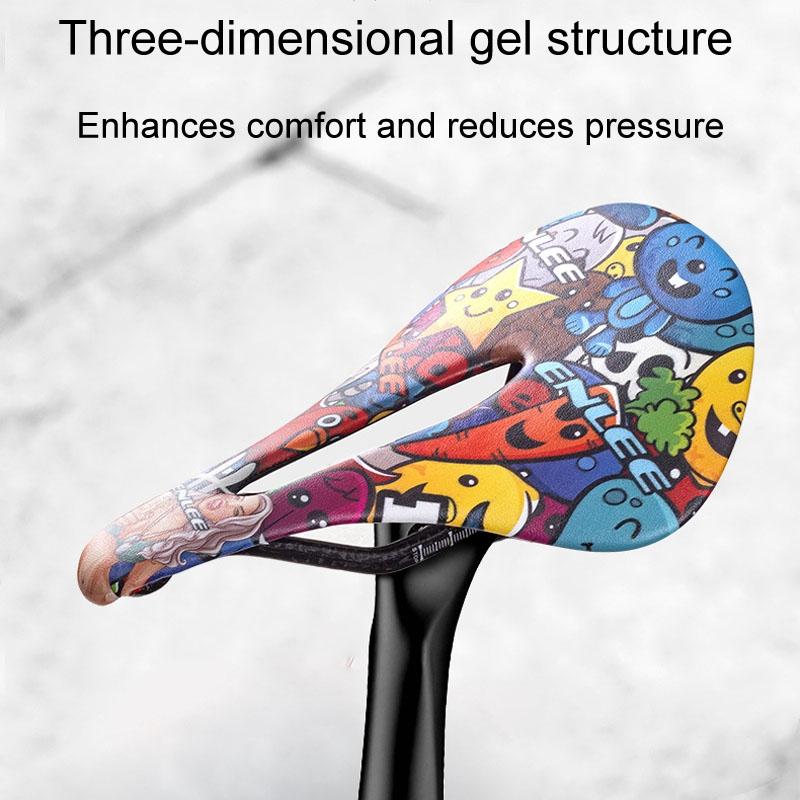 Carbon Fiber Mountain Bike Saddle Camo Style - Explosion