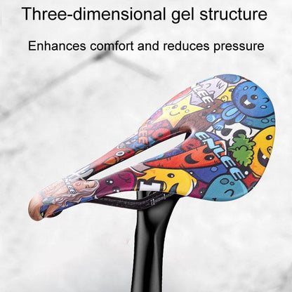 Carbon Fiber Mountain Bike Saddle Camo Style - Explosion