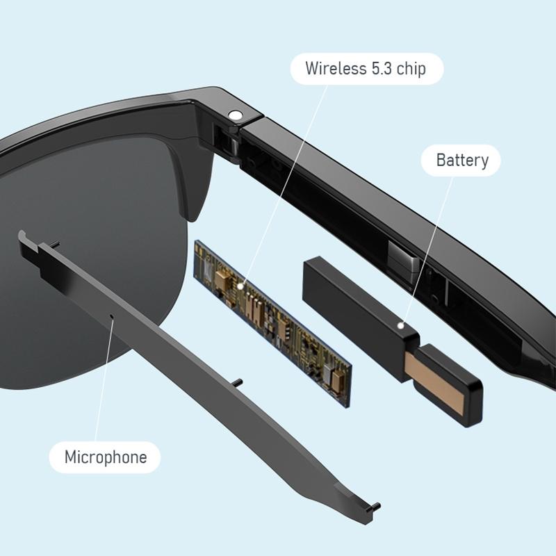 Men Bluetooth Smart Sunglasses with Anti-strong Light and Anti-polarized Protection